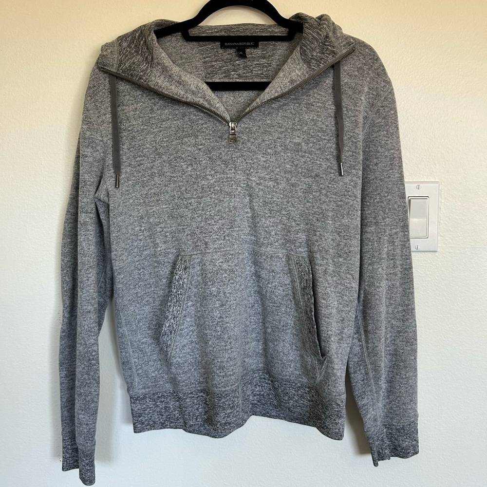 Banana Republic Men’s S Quarter Zip Hoodie Sweater